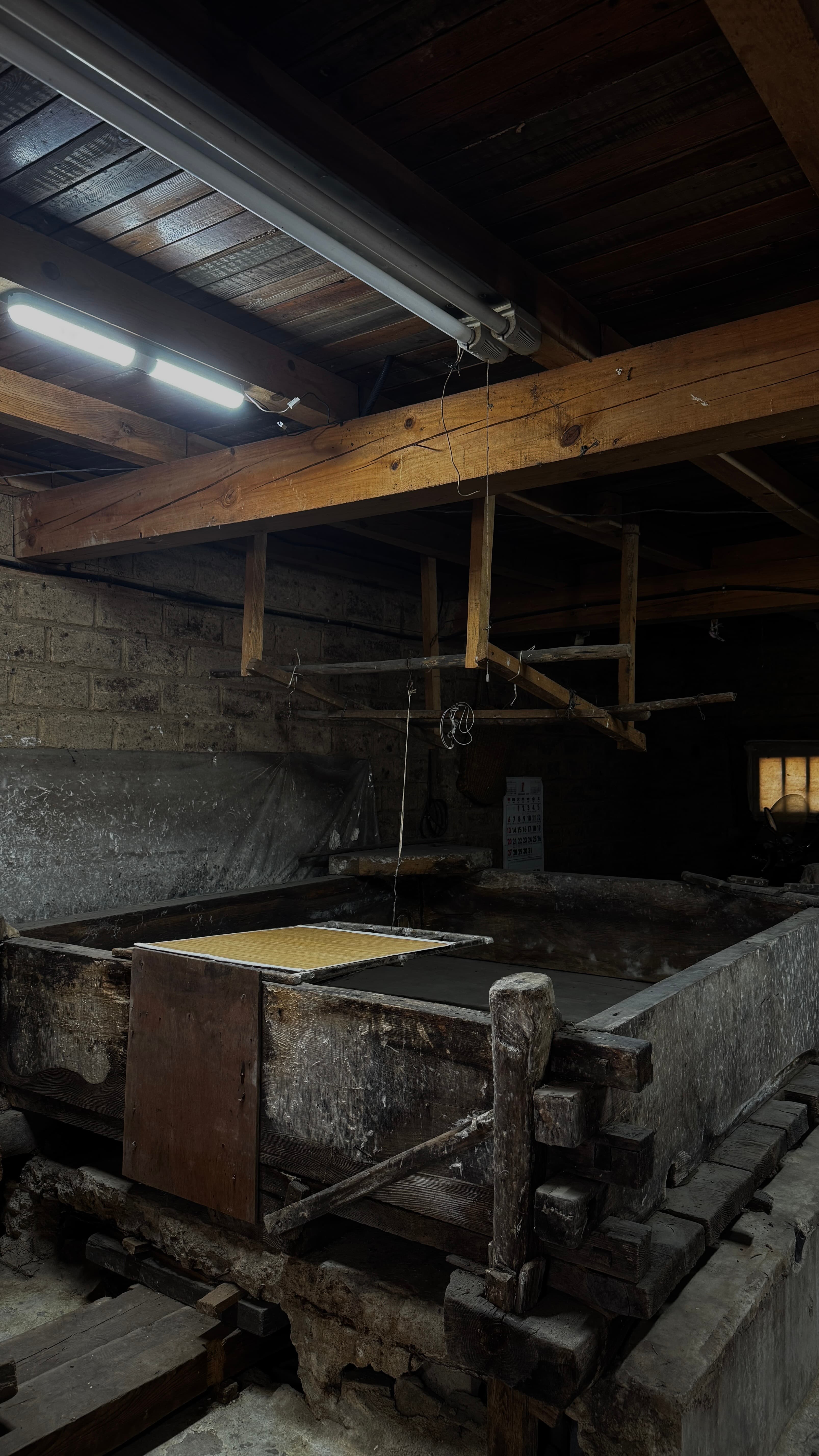 Mungyeong Hanji workshop interior detail 2