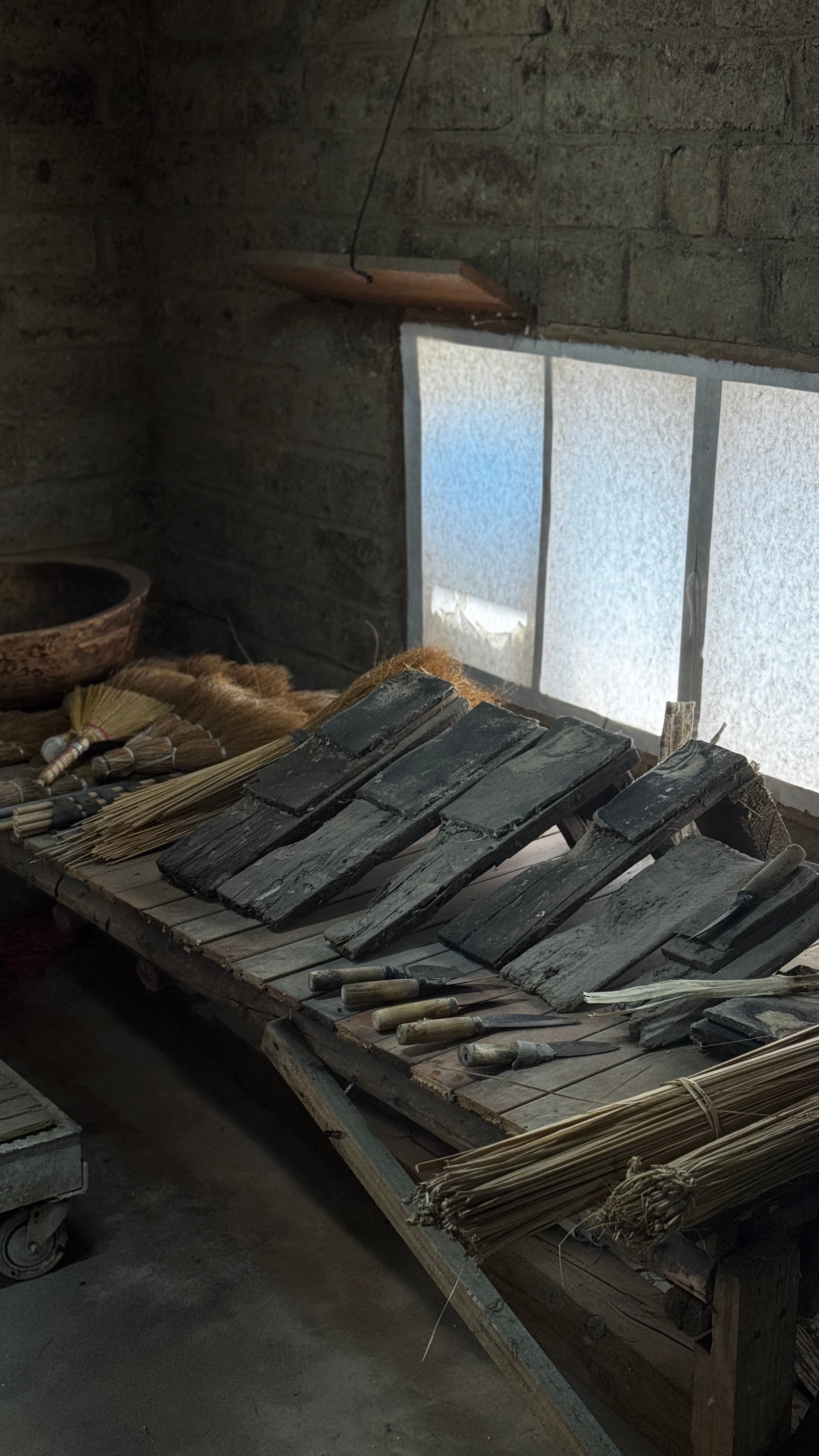 Mungyeong Hanji workshop interior detail 3